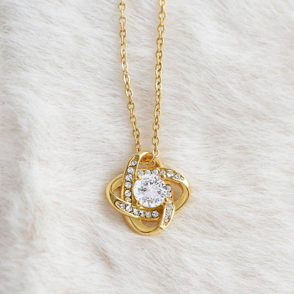 JWSHINEE To My Soulmate Necklace For Women 14K White Gold Plated Elegant Water Drop Gifts For Her