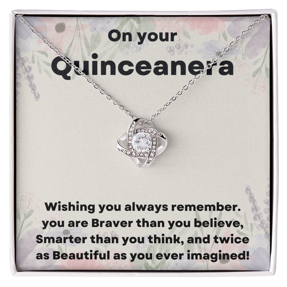 "Give Her the Gift of Elegance with Our Quinceañera Necklace"