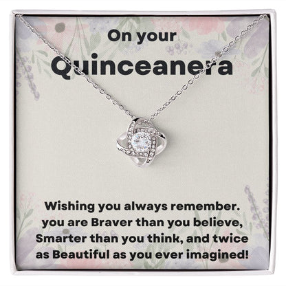 "Give Her the Gift of Elegance with Our Quinceañera Necklace"