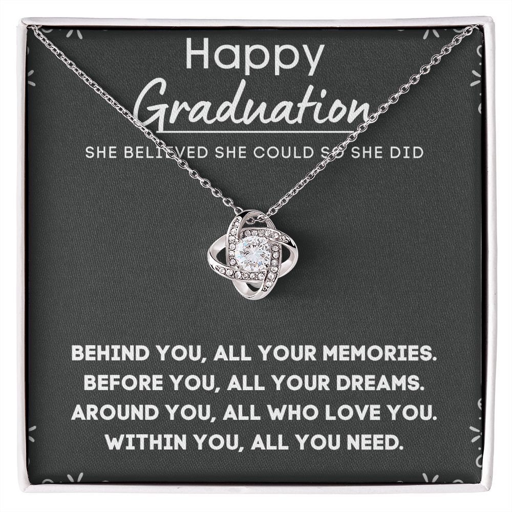 Personalized Graduation Necklace for Her - Custom Engraved Pendant to Celebrate Her Accomplishments