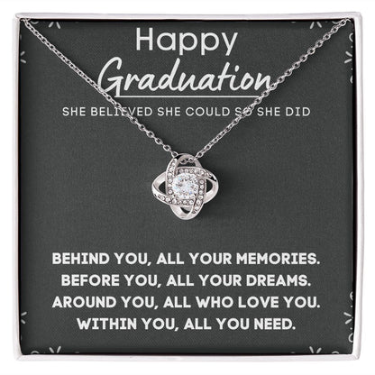 Personalized Graduation Necklace for Her - Custom Engraved Pendant to Celebrate Her Accomplishments