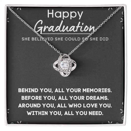 Personalized Graduation Necklace for Her - Custom Engraved Pendant to Celebrate Her Accomplishments