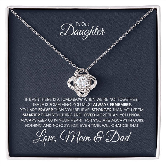 Gift For Daughter From Mom & Dad, Daughter Mother Necklace, Daughter Gift From Dad, To Our Daughter, Daughters Birthday, Grown Up Daughter JWSN-110723