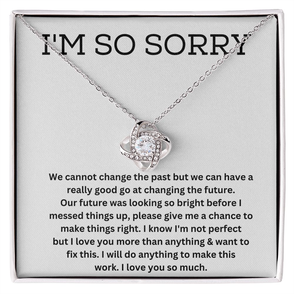 Apologize with Style-Stunning Necklaces for Saying Sorry to Your Loved One, Apology Necklace For Her, Forgiveness Gift For Girlfriend, I'm Sorry Necklace Gift For Wife SNJW23-020301