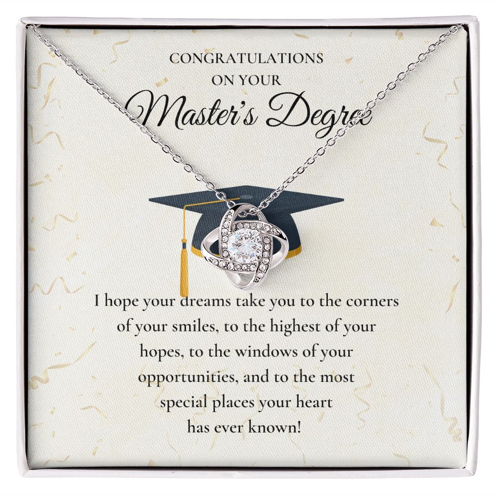 Thoughtful Master's Degree Graduation Gifts, how Your Pride with a Personalized Master's Graduation Gift, Master's Degree Graduation Gift Necklace, Masters Graduation Gift SNJW23-040302