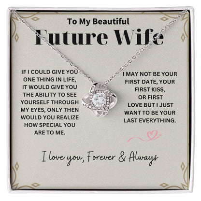 Surprise Your Future Wife with a Thoughtful Necklace | Unique 'To My Beautiful Future Wife' Message Card Included | Perfect Fiancé Gift