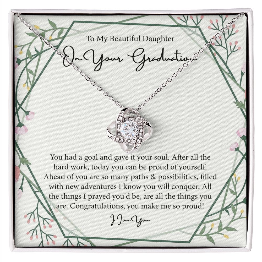 Love Knot, Daughter Graduation Gift, Graduation Gift For Daughter From Dad/Mom, Daughter High School Graduation, Daughter College Gradudation