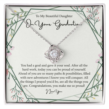 Love Knot, Daughter Graduation Gift, Graduation Gift For Daughter From Dad/Mom, Daughter High School Graduation, Daughter College Gradudation