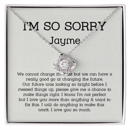 Apology Necklace For Her Fr Austin