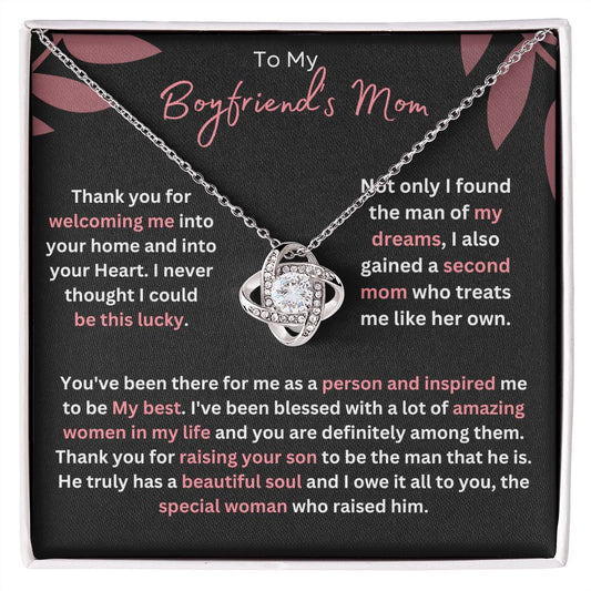 Boyfriend's Mom Necklace - A Thoughtful and Personal Gift for a Special Woman - Boyfriend's Mom Necklace Gift