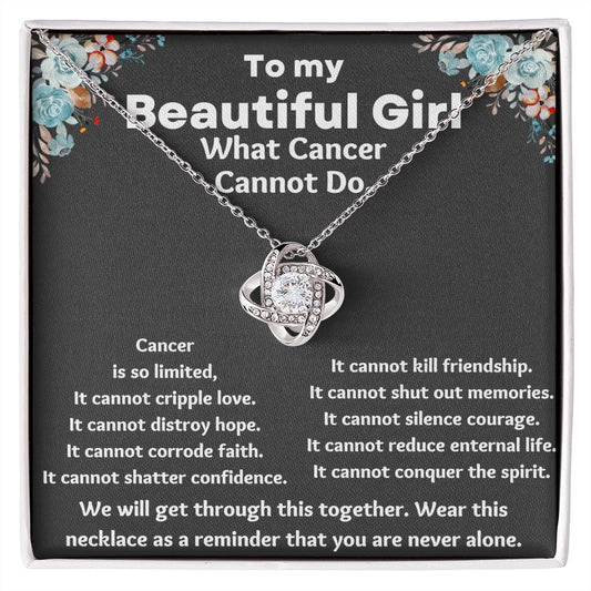 Cancer Gifts for Women: Inspirational Necklace for Chemo and Radiation Patients