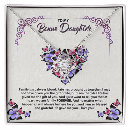 To My Bonus Daughter, Bonus Daughter Gift, Stepdaughter Gift, Bonus Daughter Necklace ttstore-0412-2x19