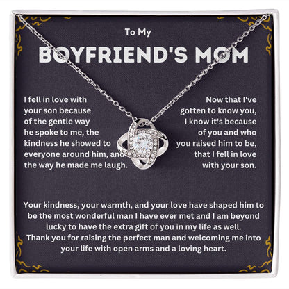 Eternal Love Boyfriend's Mom Necklace - A Gift of Endless Love and Appreciation  - A Thoughtful Gift of Gratitude and Love