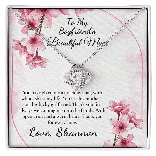 Boyfriend Mom Necklace, Gift for Boyfriend Mother, Birthday Gift, Boyfriends Mom Christmas Gift, Mothers Day Gift for Boyfriends Mom VC2311