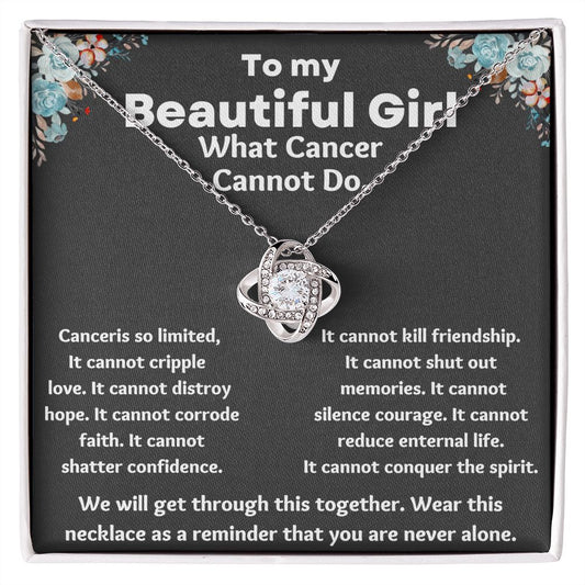 Cancer Gifts for Women: Inspirational Necklace for Chemo and Radiation Patients