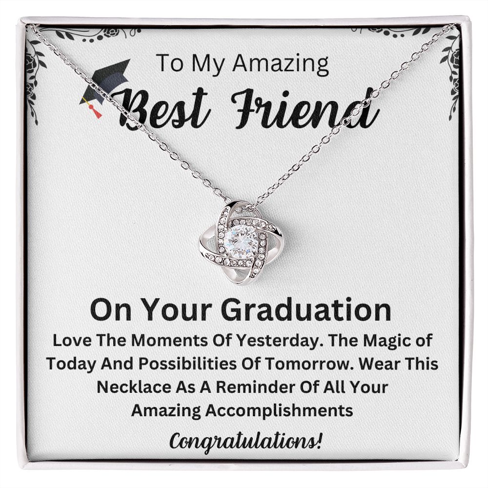 Celebrate Your Best Friend's Journey with a Beautiful and Personalized Graduation Necklace - The Ultimate Graduation Gift