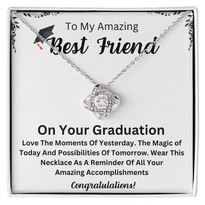 Celebrate Your Best Friend's Journey with a Beautiful and Personalized Graduation Necklace - The Ultimate Graduation Gift