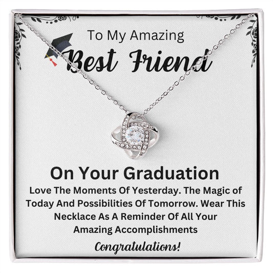 Celebrate Your Best Friend's Journey with a Beautiful and Personalized Graduation Necklace - The Ultimate Graduation Gift