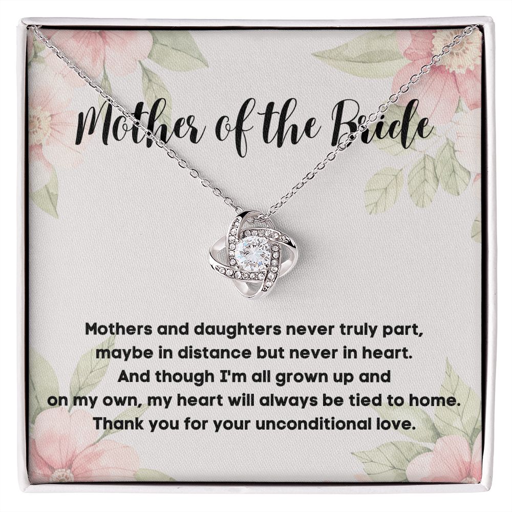 Mother of the Bride Necklace - A Beautiful Way to Express Your Gratitude - A Necklace with a Heartfelt Message Card