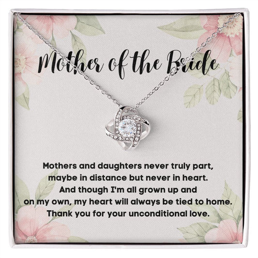 Mother of the Bride Necklace - A Beautiful Way to Express Your Gratitude - A Necklace with a Heartfelt Message Card