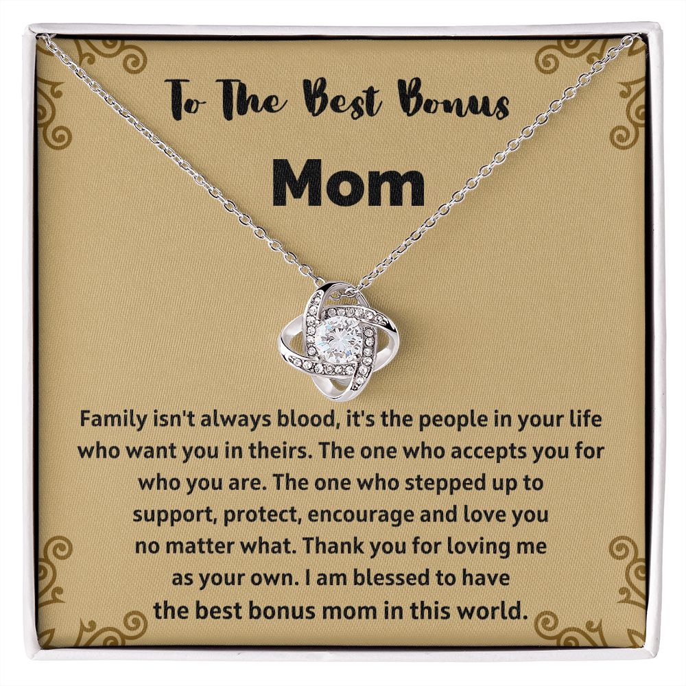 Special Bonus Mom Necklace - A Meaningful Present for Your Step-Mom to Express Your Love