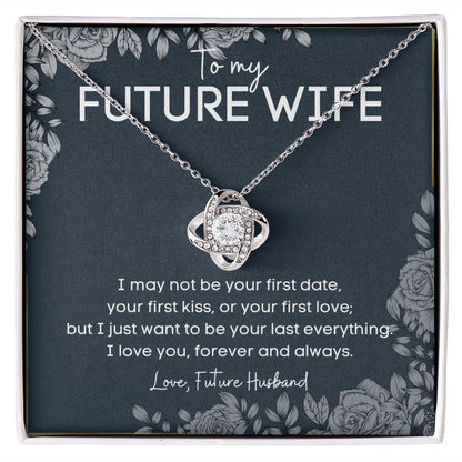 To My Beautiful Future Wife Necklace -  Thoughtful Fiancé Gift for Her- A Heartfelt Gift That Will Make Her Heart Melt