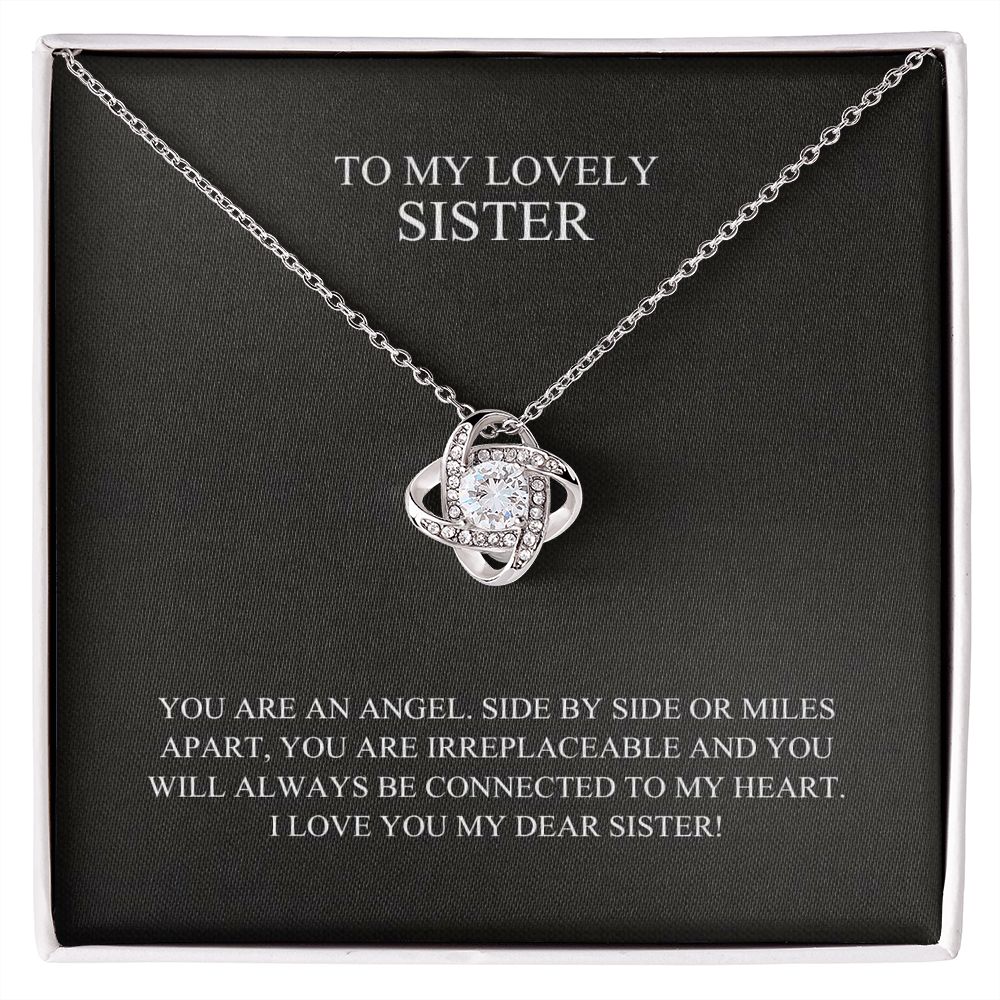 Sister Love Knot Necklace, Personalized Necklace Gift for Sister ttstore-1012-01x15