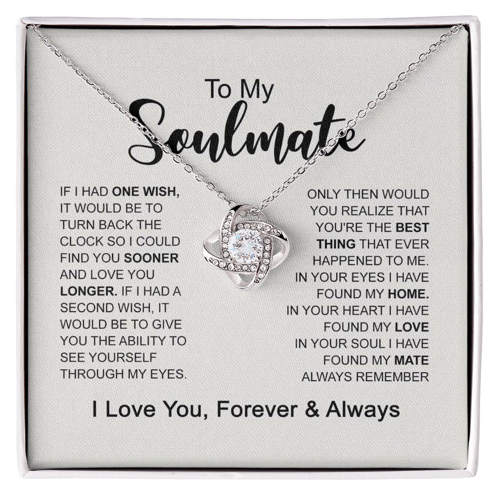 To My Soulmate Necklace Light Up Box Stering Silver and Gold 4U-JF6Z-FMAE B0BB81GFHQ