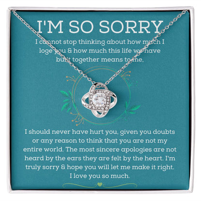 Apology Necklace  - Melt Their Heart with These Thoughtful Sorry Gifts for Him or Her SNJW23-020302