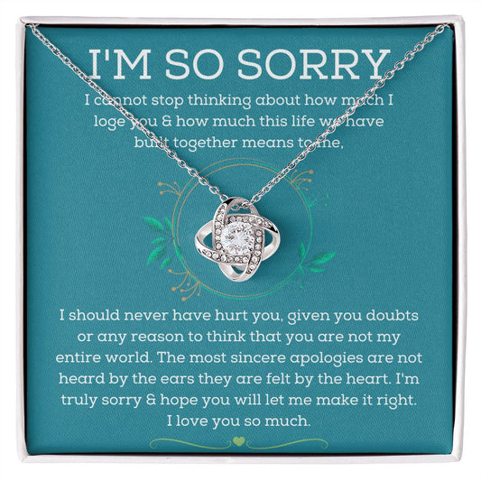Apology Necklace  - Melt Their Heart with These Thoughtful Sorry Gifts for Him or Her SNJW23-020302