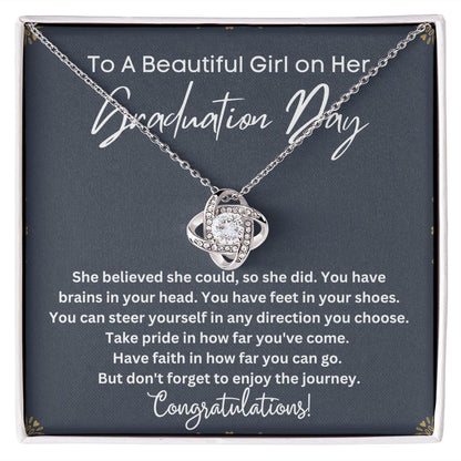 Graduation Gift Idea for Her - Personalized College Graduation Necklace to Celebrate Her Next Chapter
