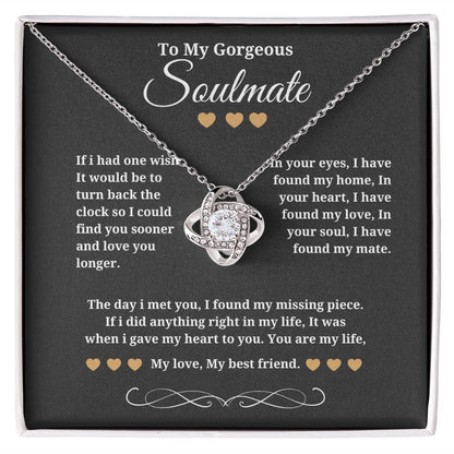 Soulmate Gifts for Her: Celebrate Your Connection with a Beautiful Necklace, Jewelry Gift Her, Love Necklace Gifts For Her, Soulmate Gift, Soulmate Jewelry SNJW23-270209