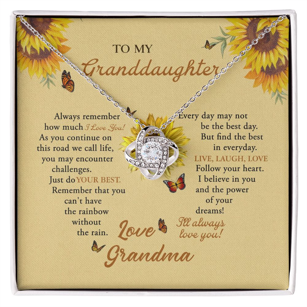 To My Granddaughter Necklace, Granddaughter Gifts From Grandma B0BLL7QT7K