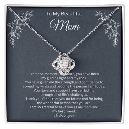 To My Beautiful Mom Necklace Gift for Mothers Day B0BSVCT3VD
