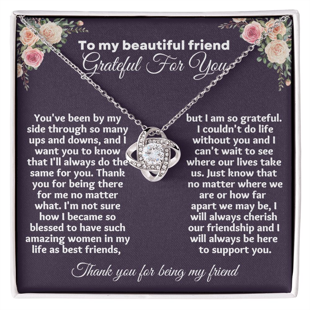 "Make Your Friend's Holiday Extra Special with Heartfelt Appreciation Gifts for Friends Necklace"