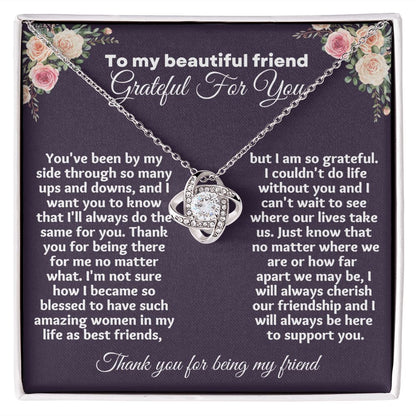 "Make Your Friend's Holiday Extra Special with Heartfelt Appreciation Gifts for Friends Necklace"