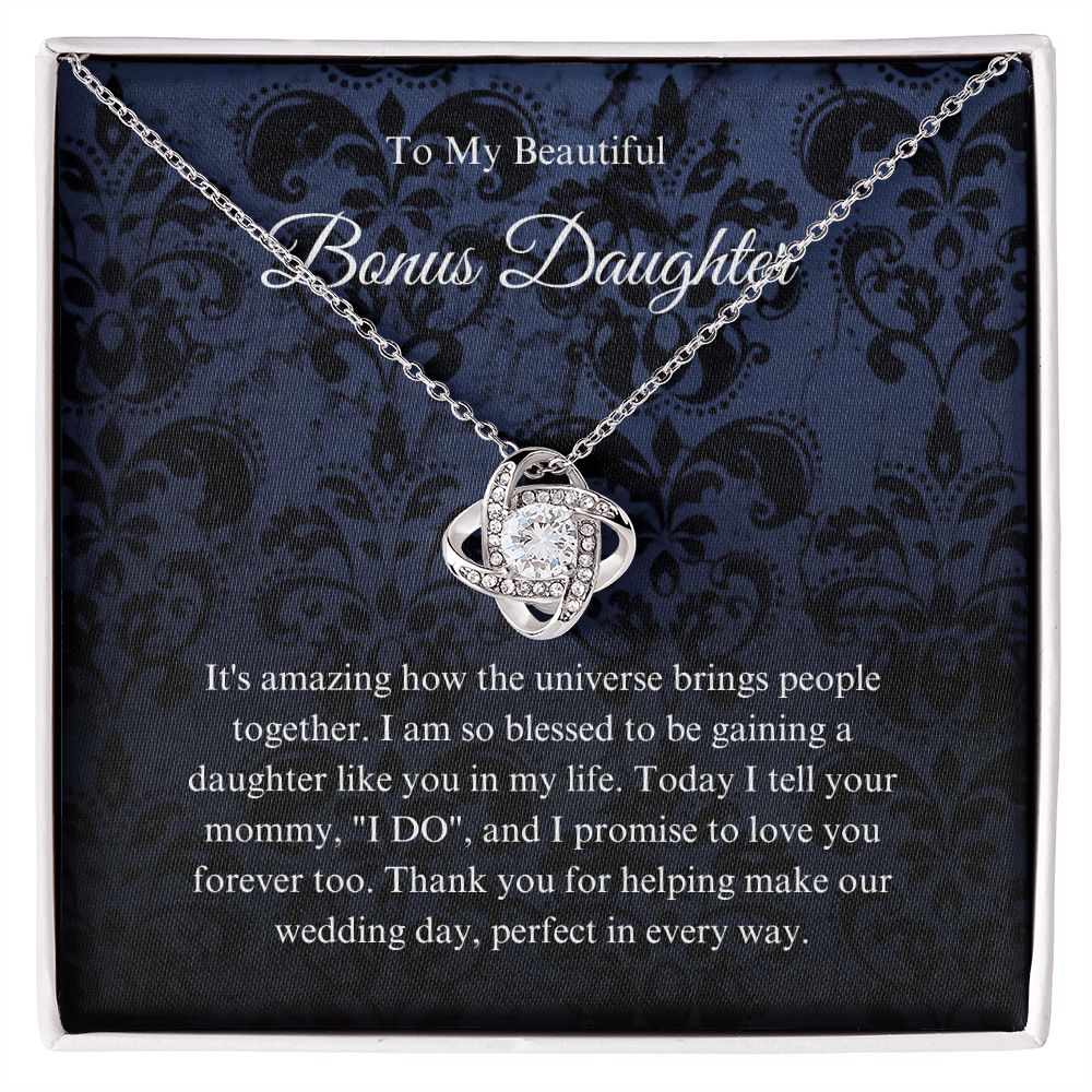 To My Bonus Daughter Necklace, Bonus Daughter Gift, Step Daughter Gift from Stepmom, Step Daughter Gift from Step Dad B0BLP6NR94