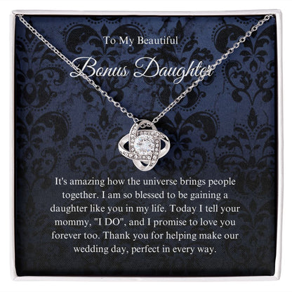 To My Bonus Daughter Necklace, Bonus Daughter Gift, Step Daughter Gift from Stepmom, Step Daughter Gift from Step Dad B0BLP6NR94