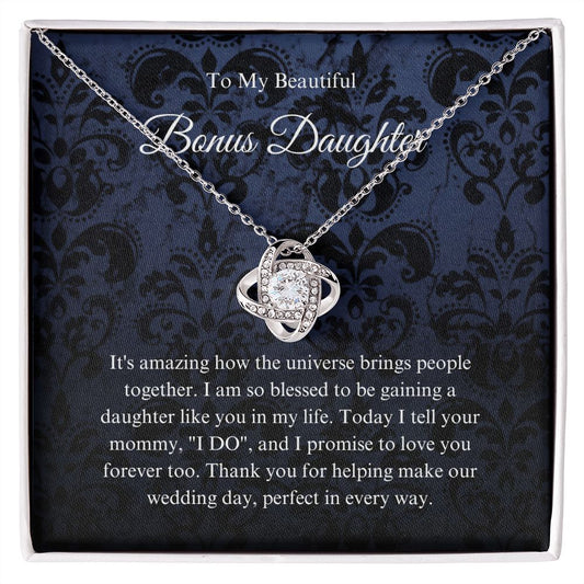 To My Bonus Daughter Necklace, Bonus Daughter Gift, Step Daughter Gift from Stepmom, Step Daughter Gift from Step Dad B0BLP6NR94