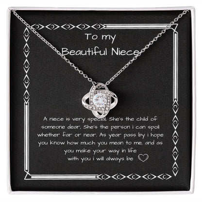 The Love Knot Necklace Gift for Niece from aunt, Niece Birthday Gift W8-TN0E-8LIJ B09MF4RKRP