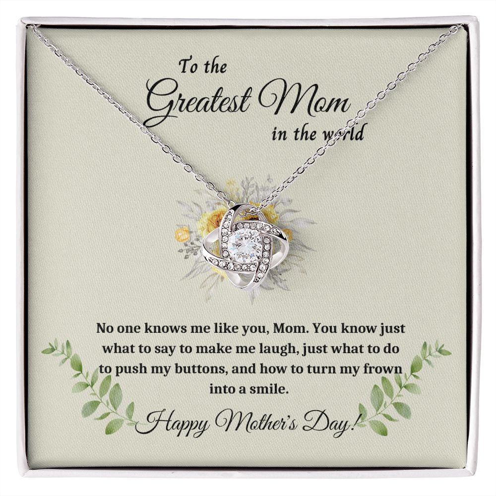 Necklace for Mom, Surprise Mom with a Love Knot Necklace - A Personalized Gift for Mother's Day , Mothers Day Gift From Son Daughter, Mother's day gift SNJW23-170310