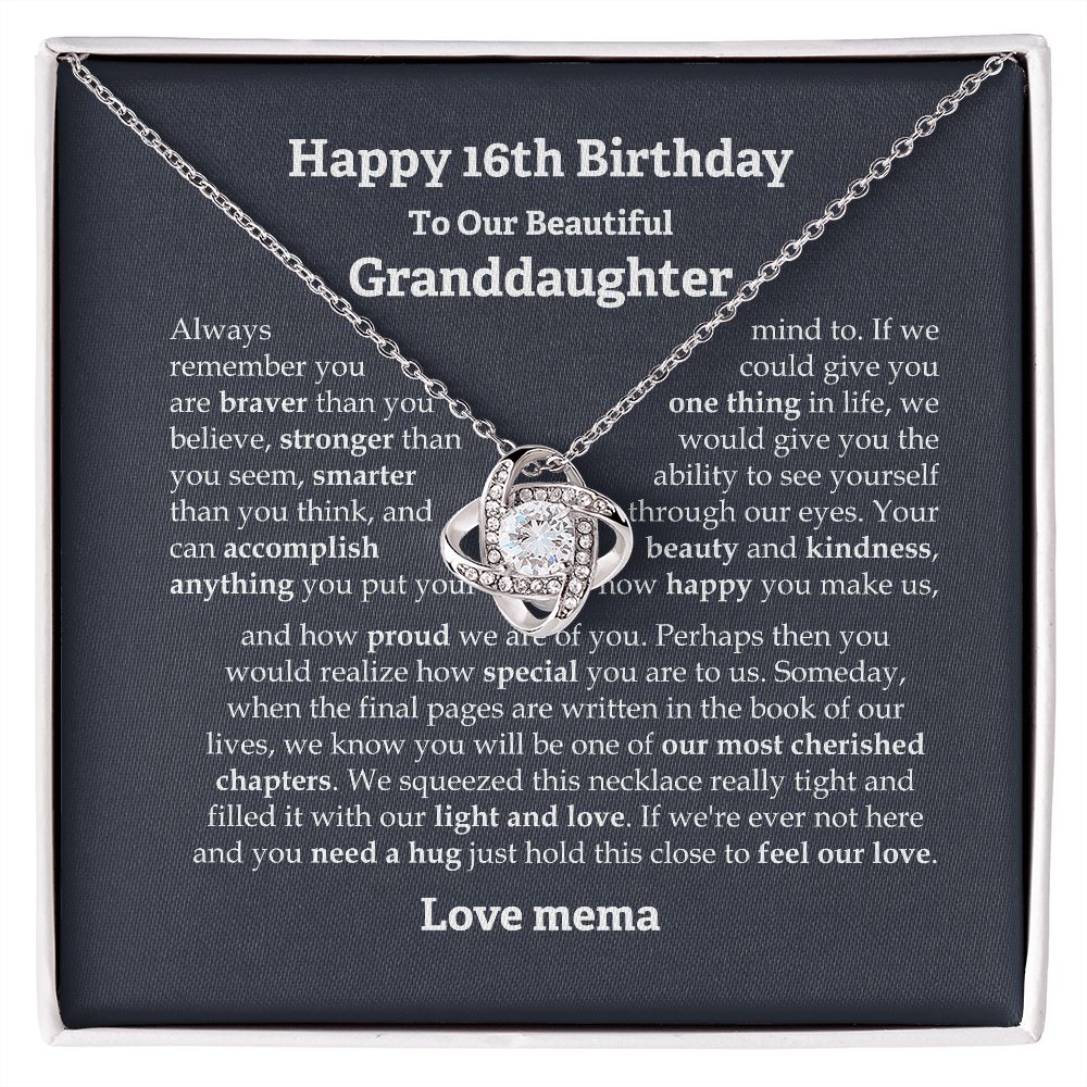 To our granddaughter necklace, Granddaughter necklace from grandparents, Granddaughter gifts from grandma and grandpa, graduation gift SPNKJW-110523(Custom)