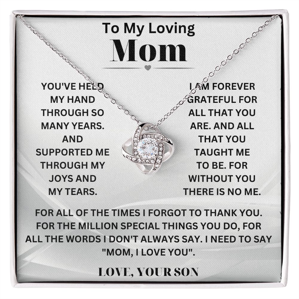 Personalized Necklace for Mom from Son – Thoughtful Gift with Message Card