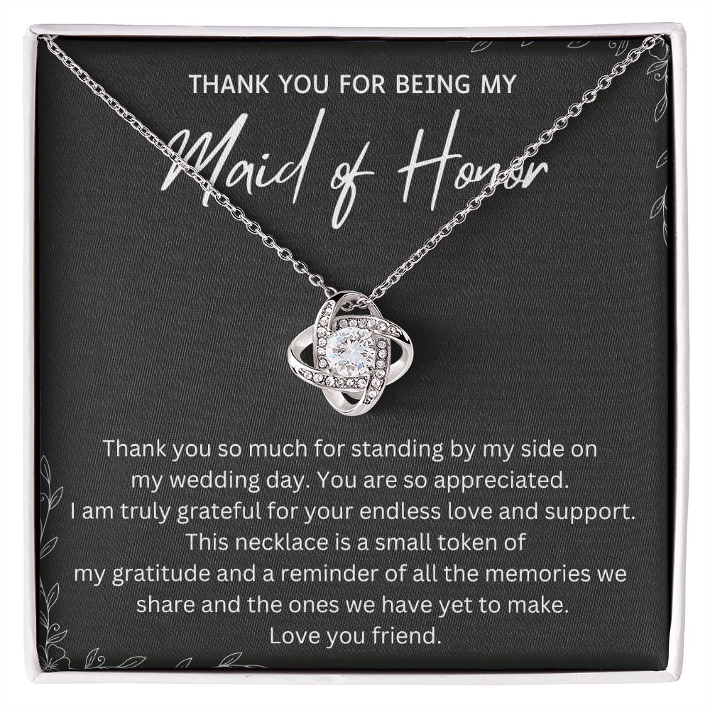 Gifts from Maid of Honor to Bride - Show Your Love with this Stunning Necklace - Say Thank You with a Thoughtful Necklace Personalize