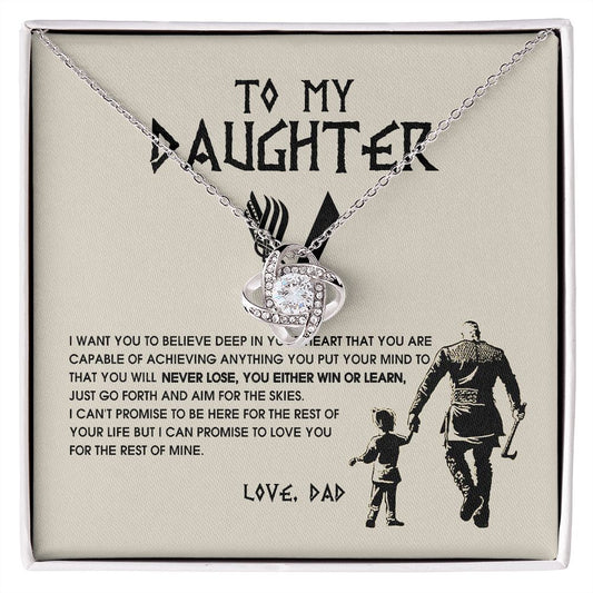 To My Daughter Necklace, Viking Jewelry For Daughter Birthday, B0BLNDRYZF JWSN-110715