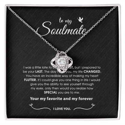 Soulmate Necklace Gift For Her, To My Soulmate Necklace, , Jewelry Gift Her, Love Necklace Gifts For Her, Soulmate Gift, Soulmate Jewelry SNJW110902 (Custom)