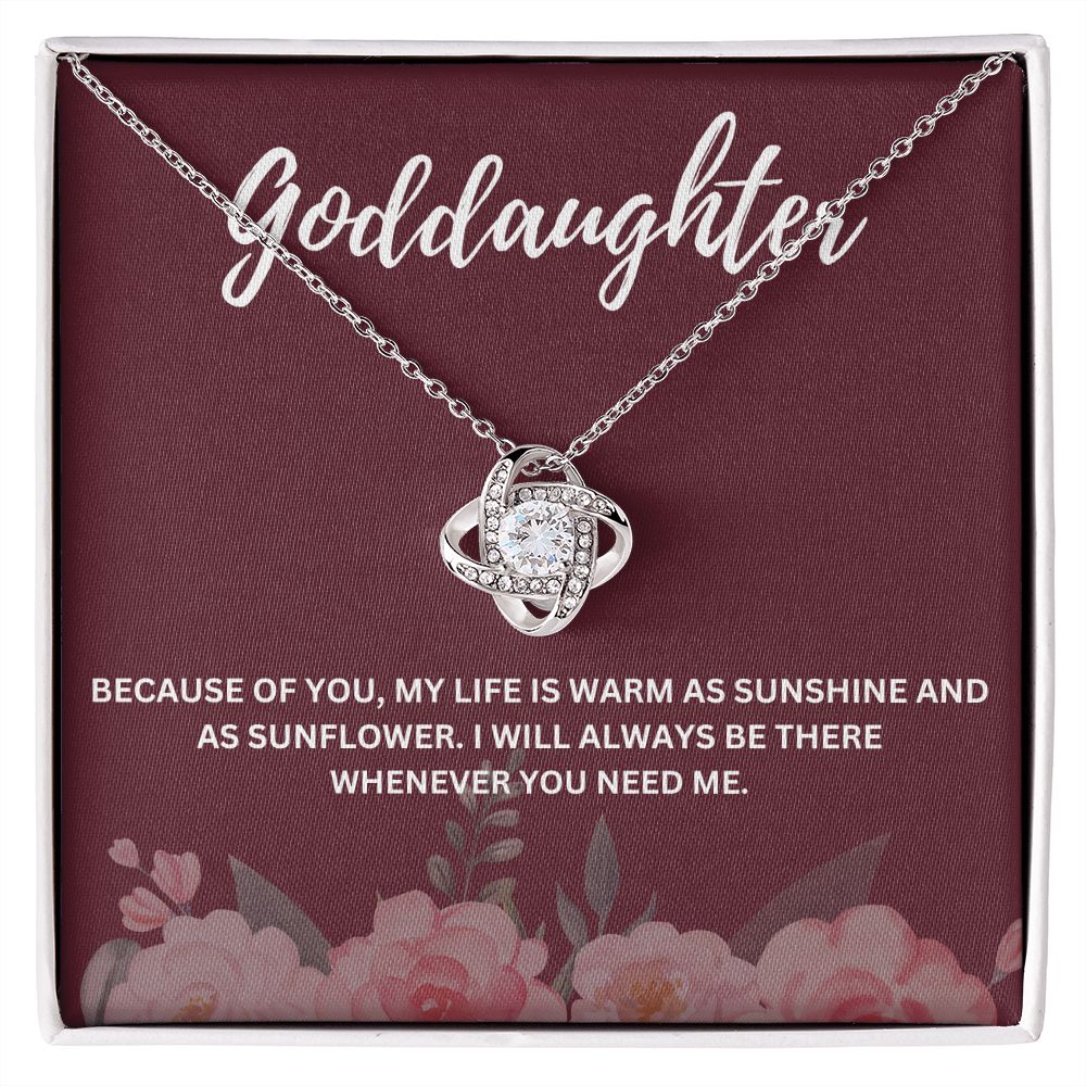 Meaningful Goddaughter Gift from Godmother - Necklace and Message Card to Celebrate Your Bond - Special Message Card and Elegant Necklace Combo to Show Your Love