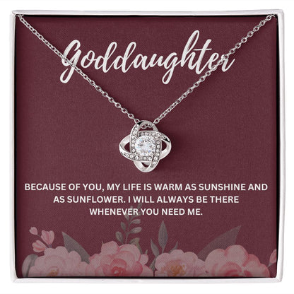 Meaningful Goddaughter Gift from Godmother - Necklace and Message Card to Celebrate Your Bond - Special Message Card and Elegant Necklace Combo to Show Your Love