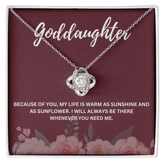 Meaningful Goddaughter Gift from Godmother - Necklace and Message Card to Celebrate Your Bond - Special Message Card and Elegant Necklace Combo to Show Your Love