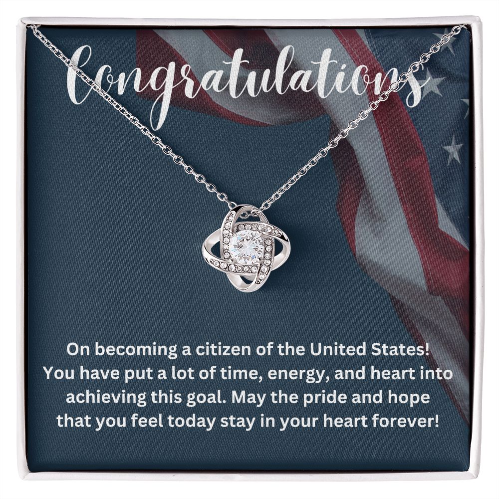 Show Off Your Patriotism with Our Unique Citizenship Gifts Necklace - Ideal for Proud Americans